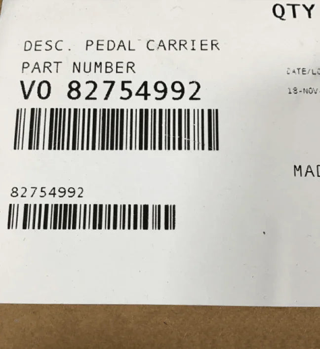 82754992 Genuine Volvo Pedal Carrier - Truck To Trailer