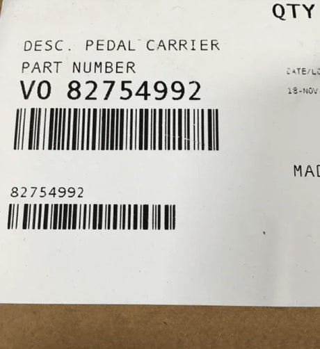 82754992 Genuine Volvo Pedal Carrier - Truck To Trailer