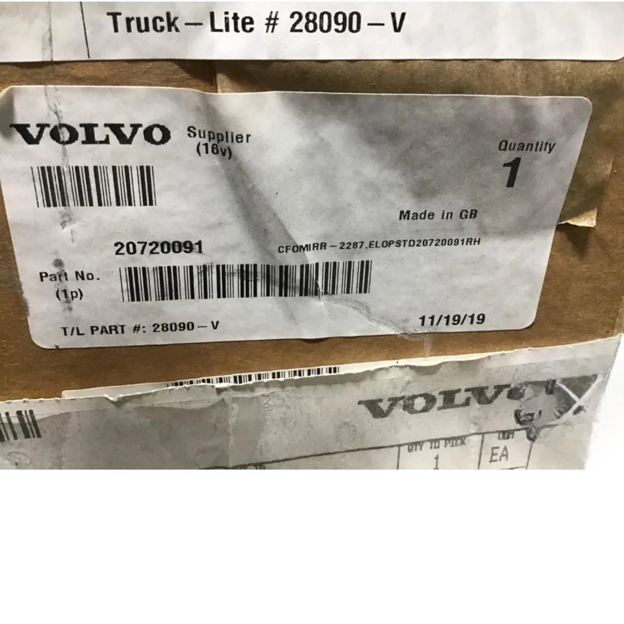 20720091 Genuine Mack Rear-View Mirror - Truck To Trailer