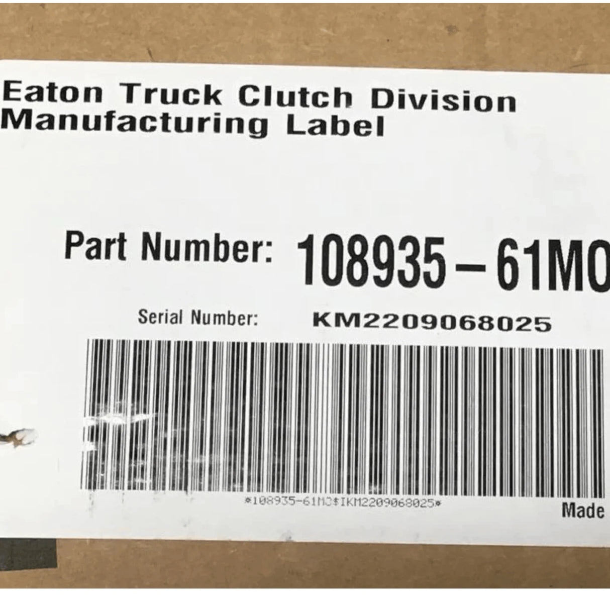 85109237 Genuine Volvo Clutch - Truck To Trailer