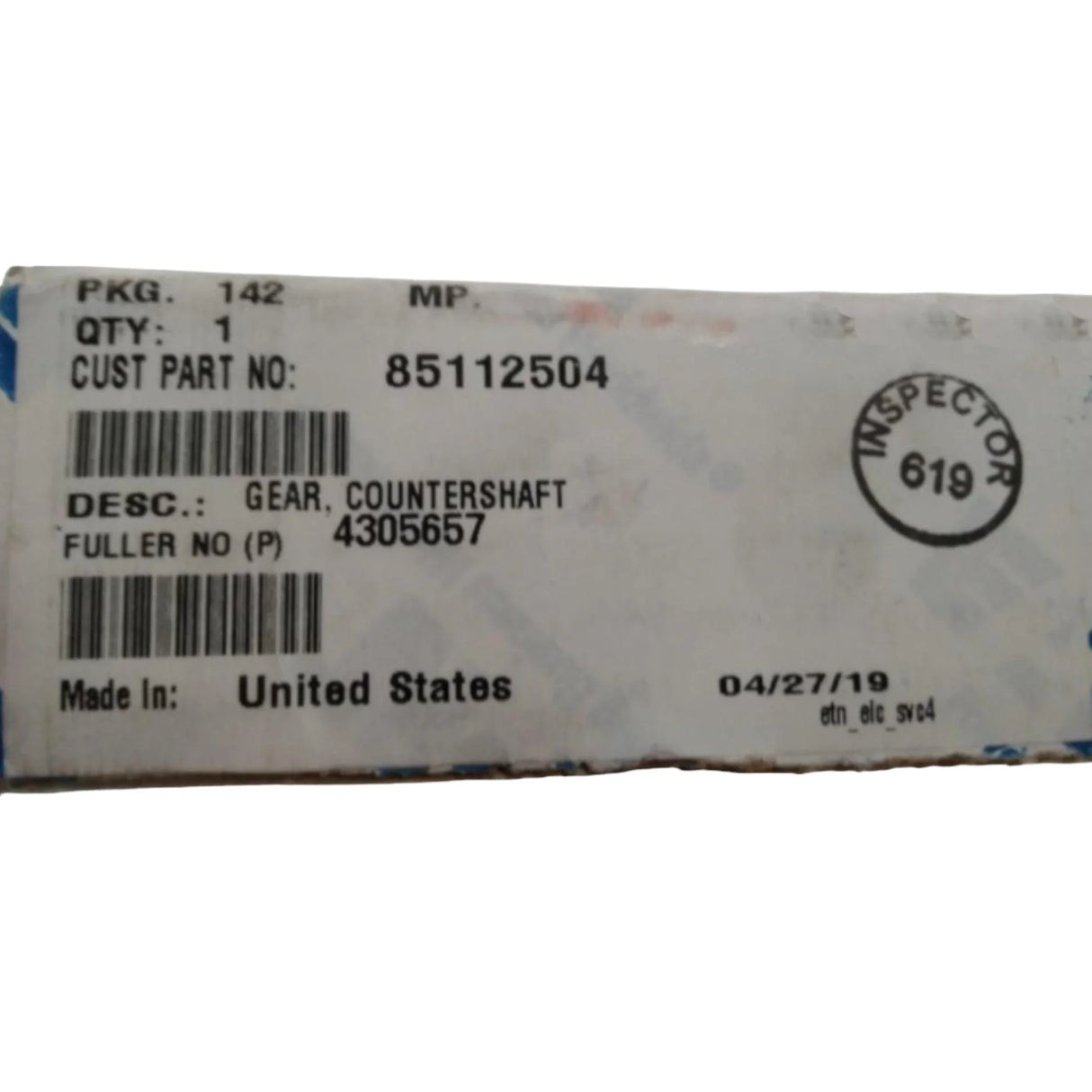 85112504 Genuine Volvo Gear - Truck To Trailer