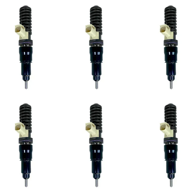 BEBE4F09001 Genuine Mack Injectors Set Of Six 6 For D13 Mp8 - Truck To Trailer