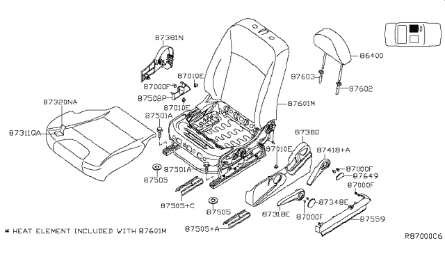 87651-zj72b Genuin Nissan Frame Assembly-Front Seat Back - Truck To Trailer