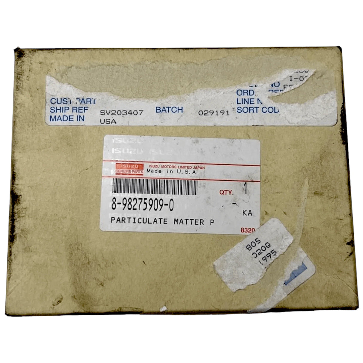 8982759090 Genuine Isuzu DPF PM Sensor - Truck To Trailer
