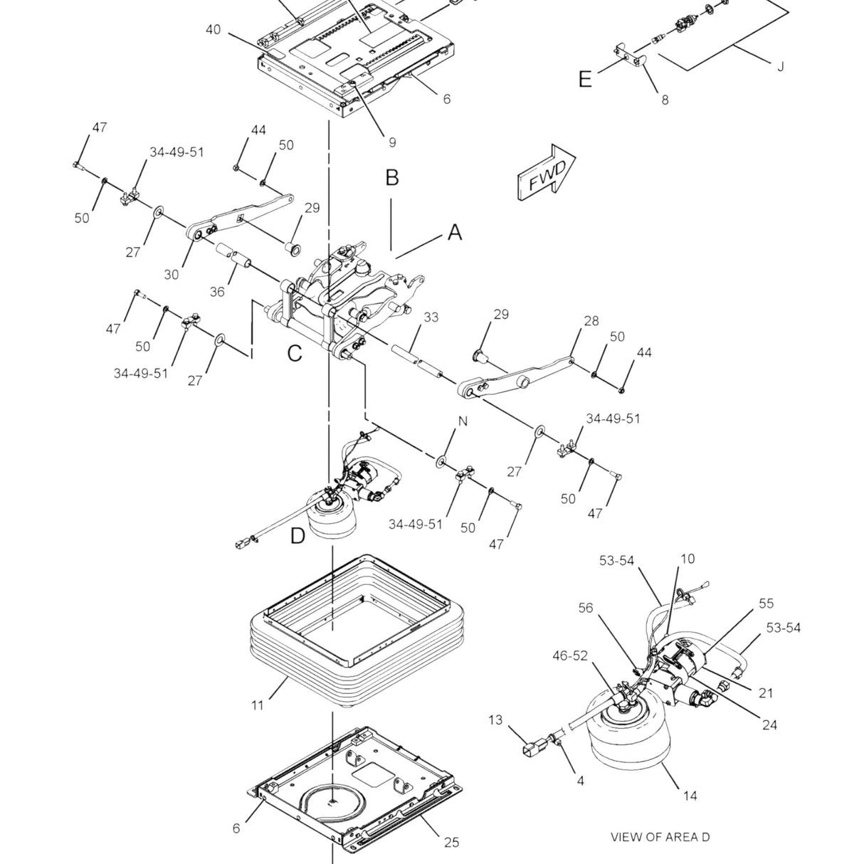 316-8368 Genuine CAT Suspension Assembly-Seat