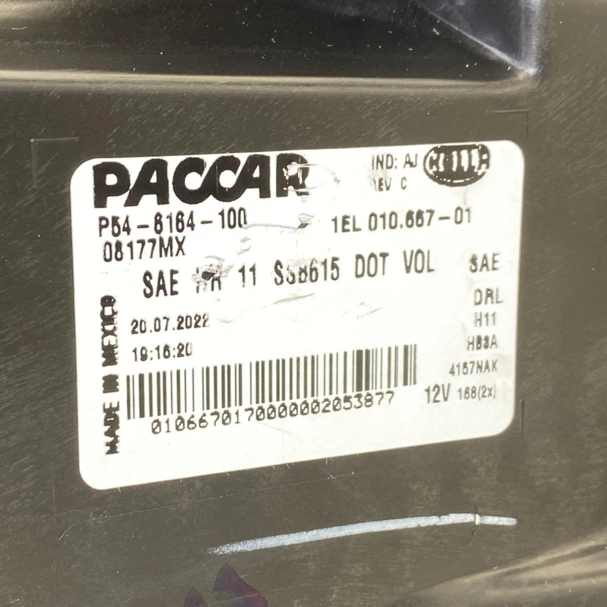 P54-6103-10000 Paccar Left Side Halogen Headlight Assy For Kenworth T680 2013-2021 - Truck To Trailer