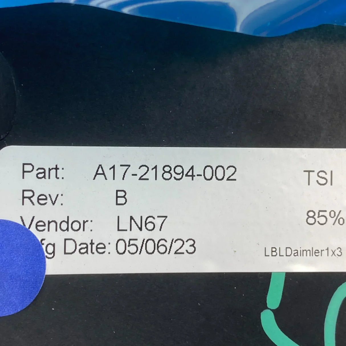 A1721894006 Genuine Freightliner Left Side Outer Tall Hood Bezel - Truck To Trailer