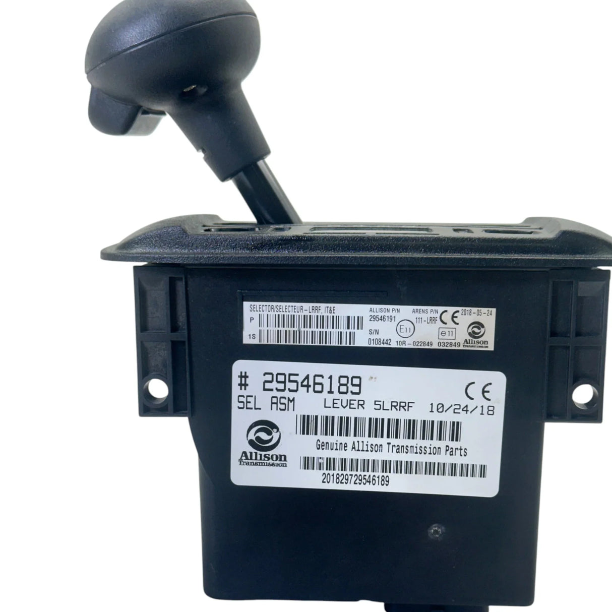 29546189 Genuine Allison Transmission Lever Selector Assembly - Truck To Trailer