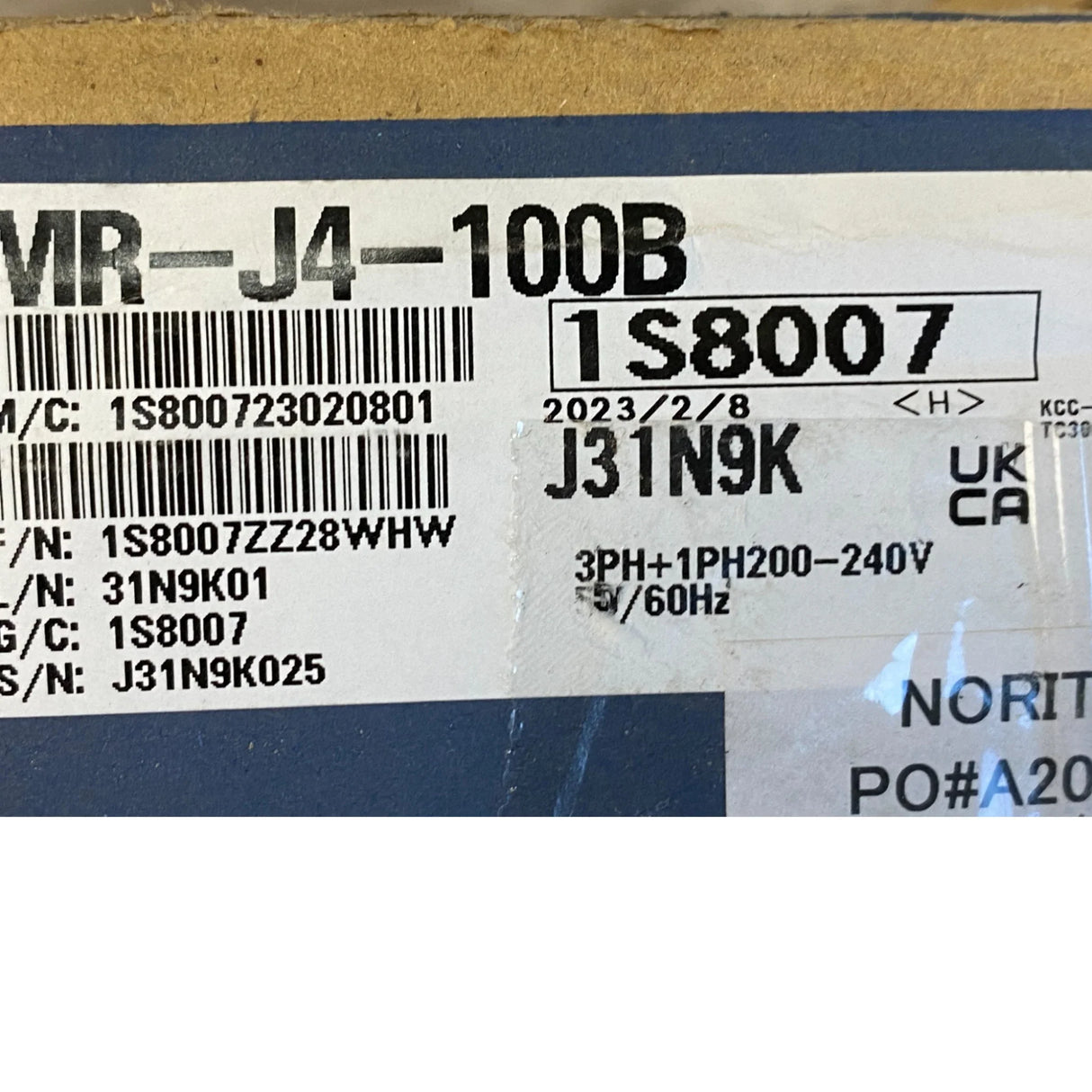 MR-J4-100B Genuine Mitsubishi AC Servo Amplifier - Truck To Trailer
