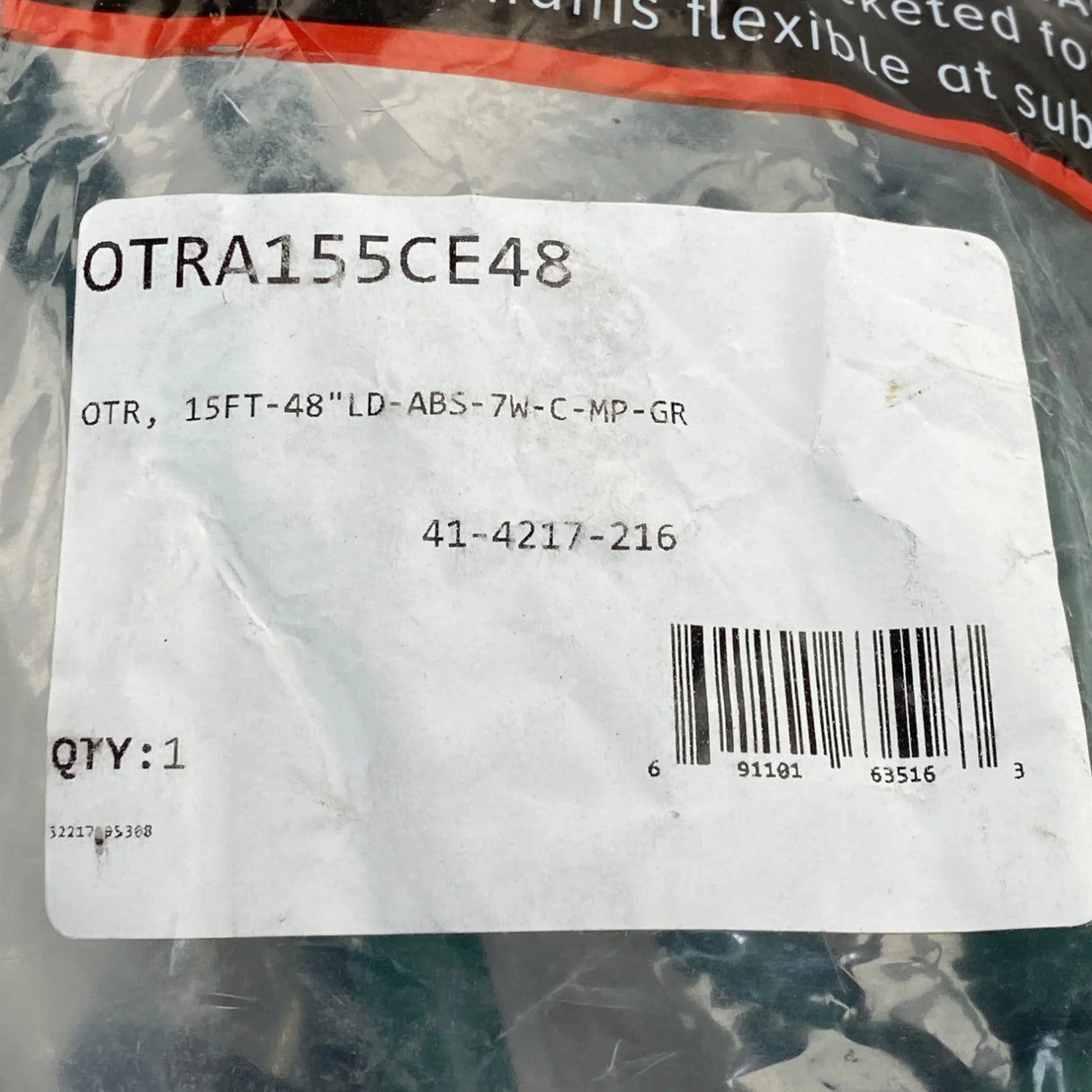 OTRA155CE48 OTR ABS Coiled Power Cable - Truck To Trailer