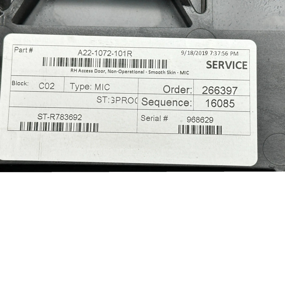 A22-1072-101R Genuine International Battery Cover - Truck To Trailer