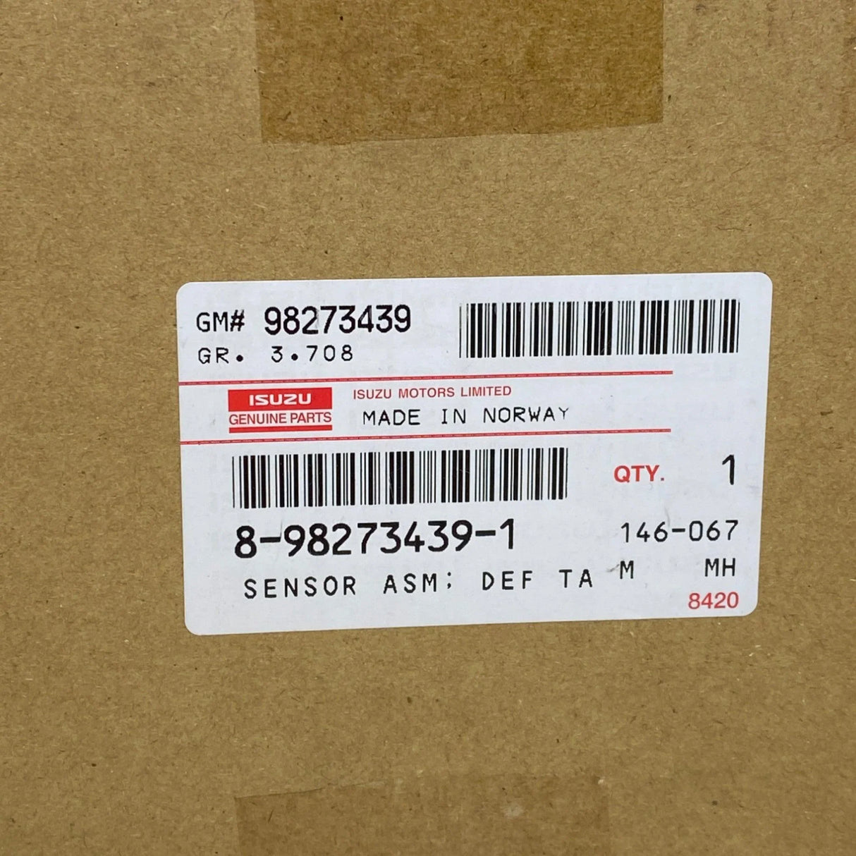 8-98273439-1 Genuine Isuzu Def Level Sensor - Truck To Trailer