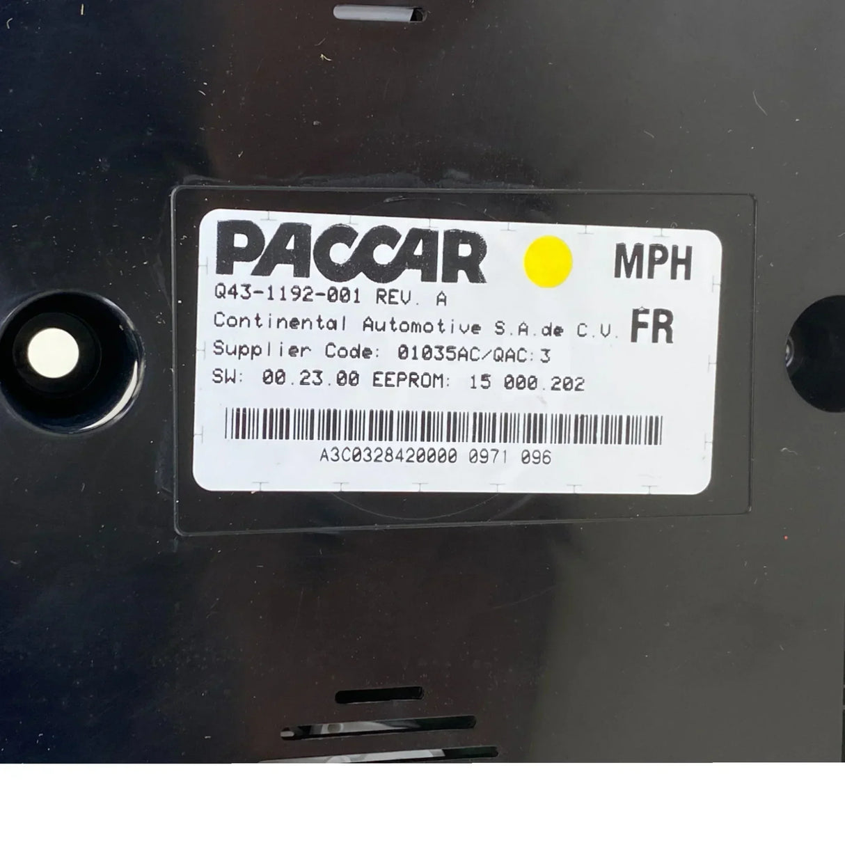 Q436046100004 Genuine Paccar Instrument Cluster - Truck To Trailer