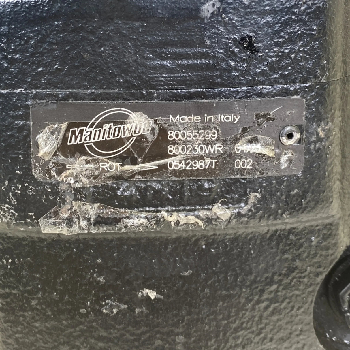 80055299 Genuine Manitowoc Grove Main Hydraulic Pump - Truck To Trailer