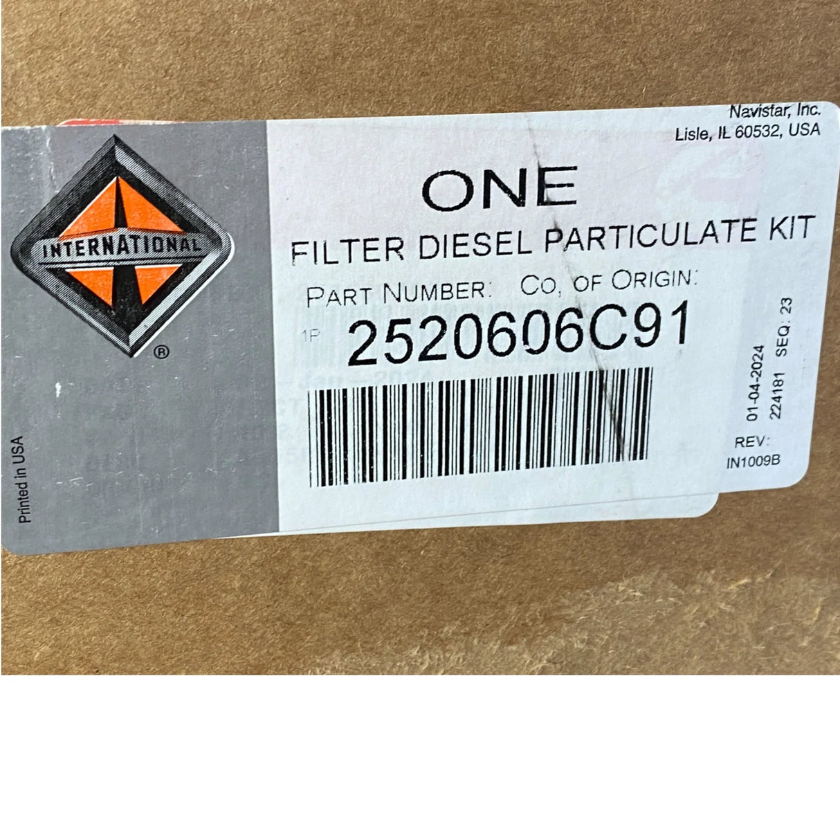 2520606C91 Genuine International DPF Diesel Particulate Filter - Truck To Trailer