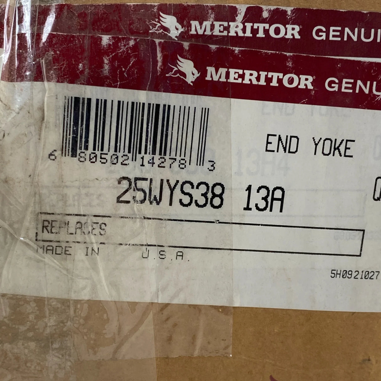 25WYS38 13A Genuine Meritor RPL25 Series Forward Input End Yoke - Truck To Trailer