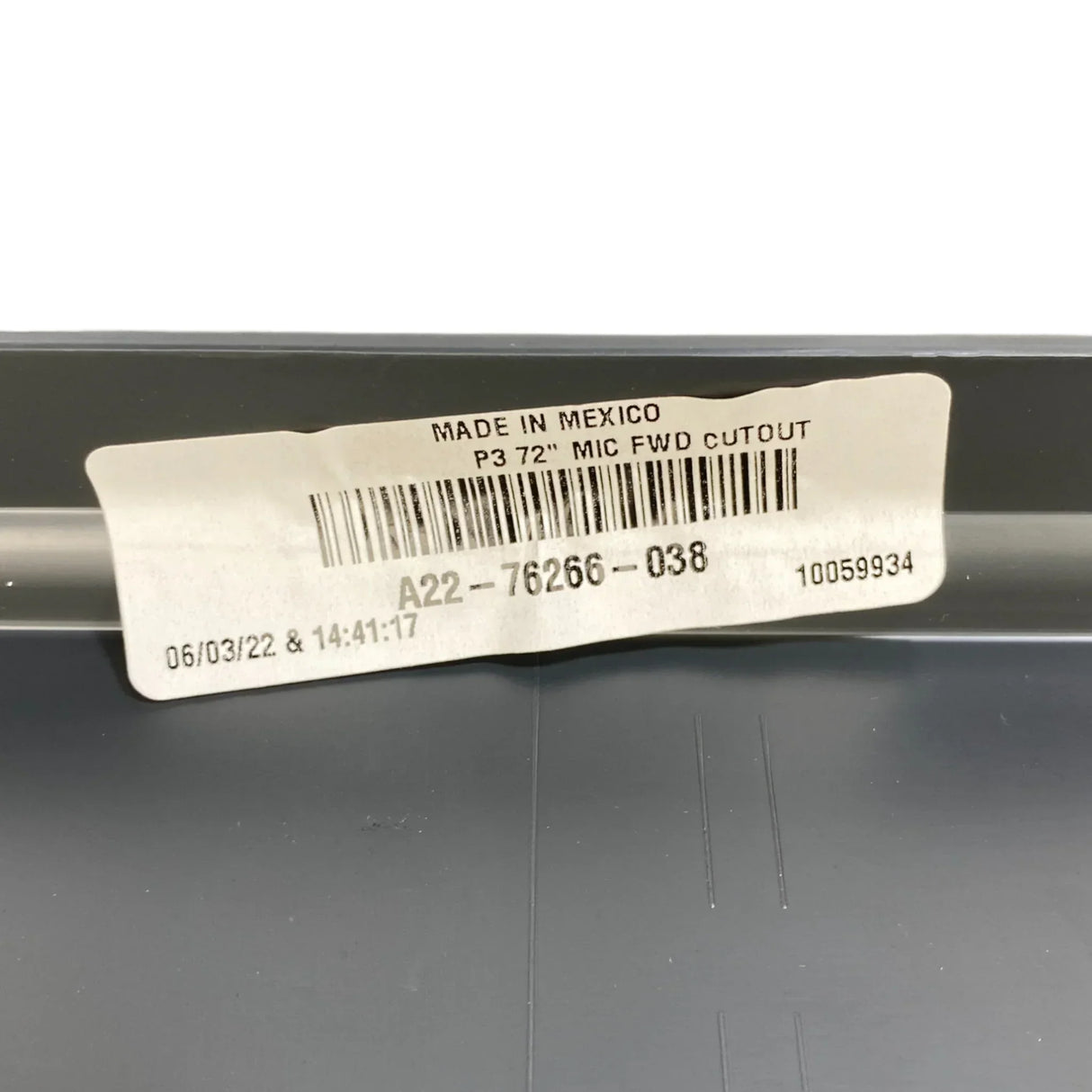 A2276266038 Genuine Freightliner Right Side Fairing Panel - Truck To Trailer