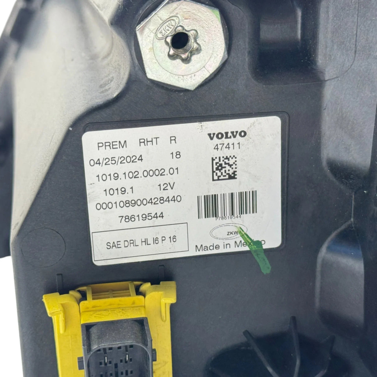 78619544 Genuine Volvo Right Side Headlamp - Truck To Trailer