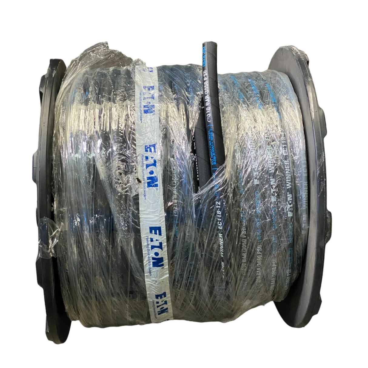 EC118-12LRL Genuine Eaton Winner EC118 Series Rubber Hydraulic Braided Hose - Truck To Trailer