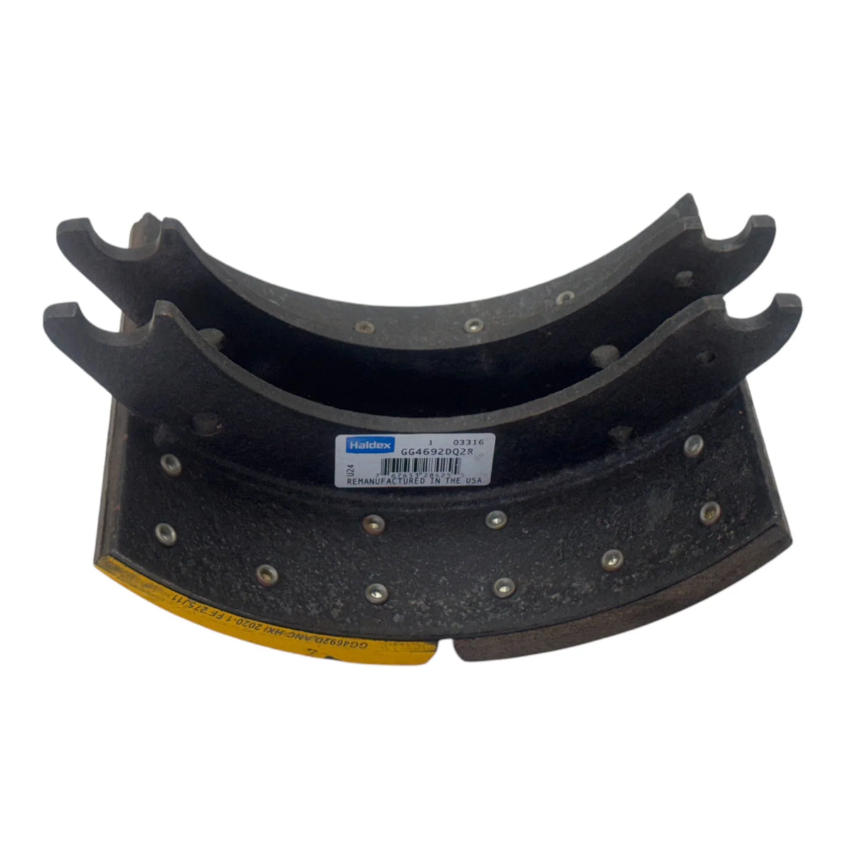 GG4692DQ2R Genuine Haldex Drum Brake Shoe - Truck To Trailer