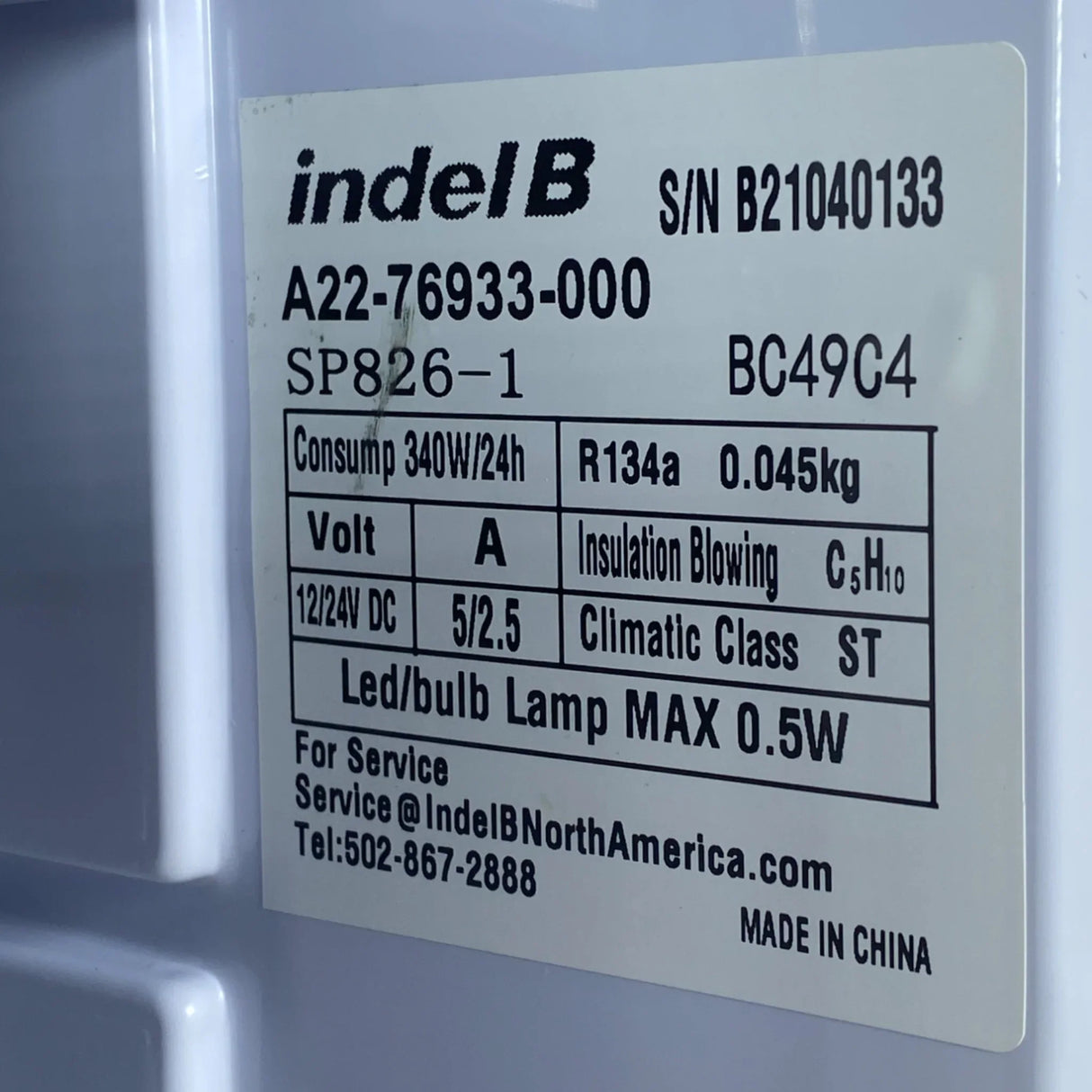 A22-76933-000 Genuine Freightliner Refrigerator P3 49L - Truck To Trailer