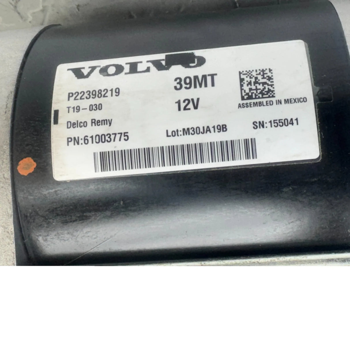 61003775 Genuine Volvo Starter Motor 39MT - Truck To Trailer