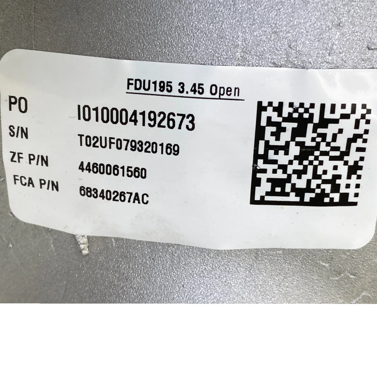 68340267AC Genuine Mopar Front Differential Assembly - Truck To Trailer