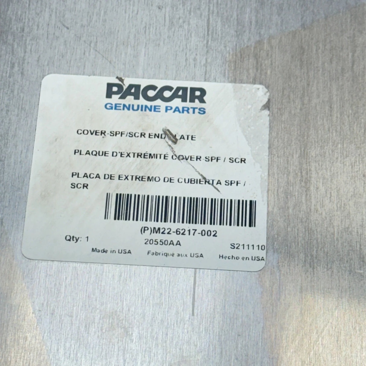 M22-6217-002 Genuine Kenworth Cover - Truck To Trailer