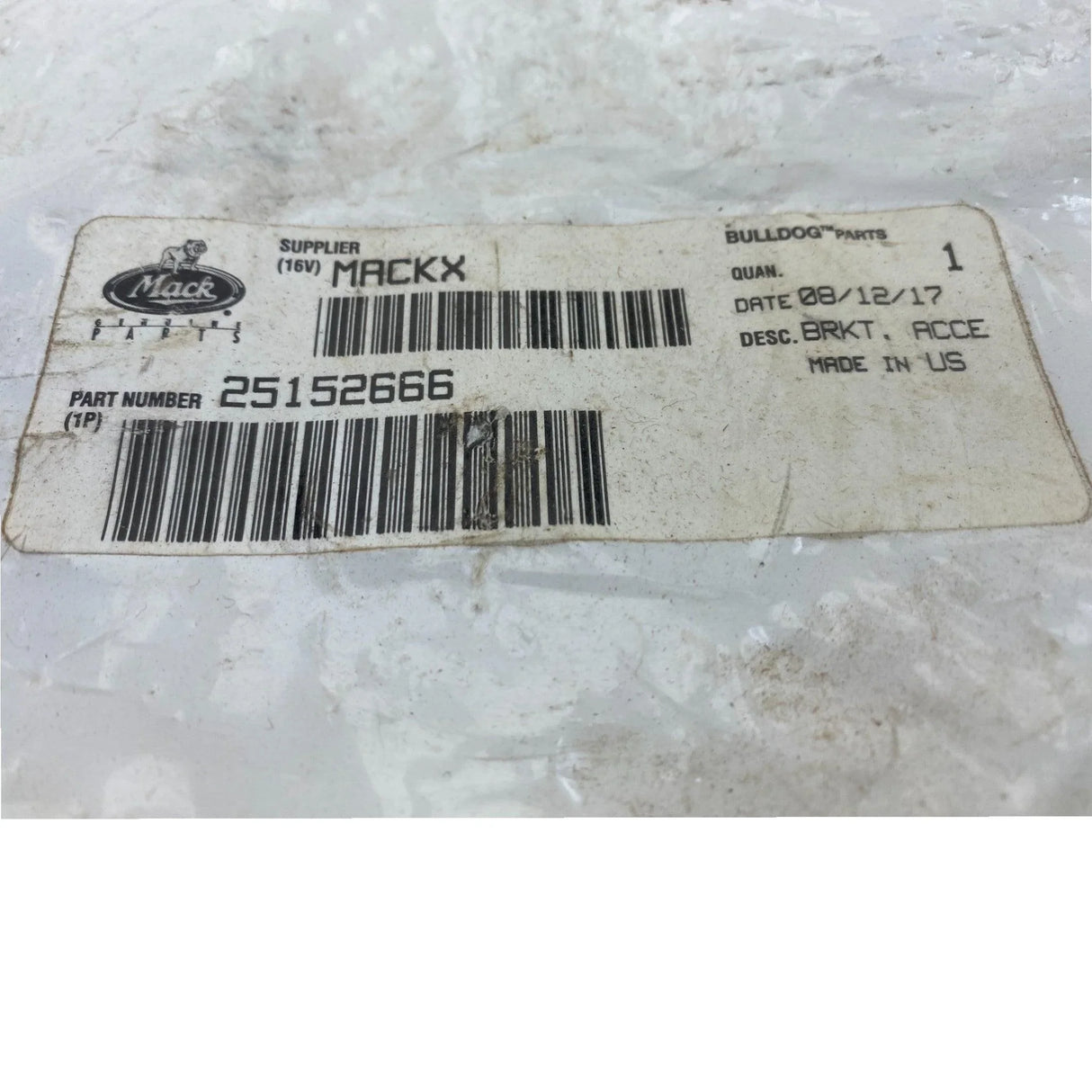 25152666 Genuine Mack Bracket - Truck To Trailer