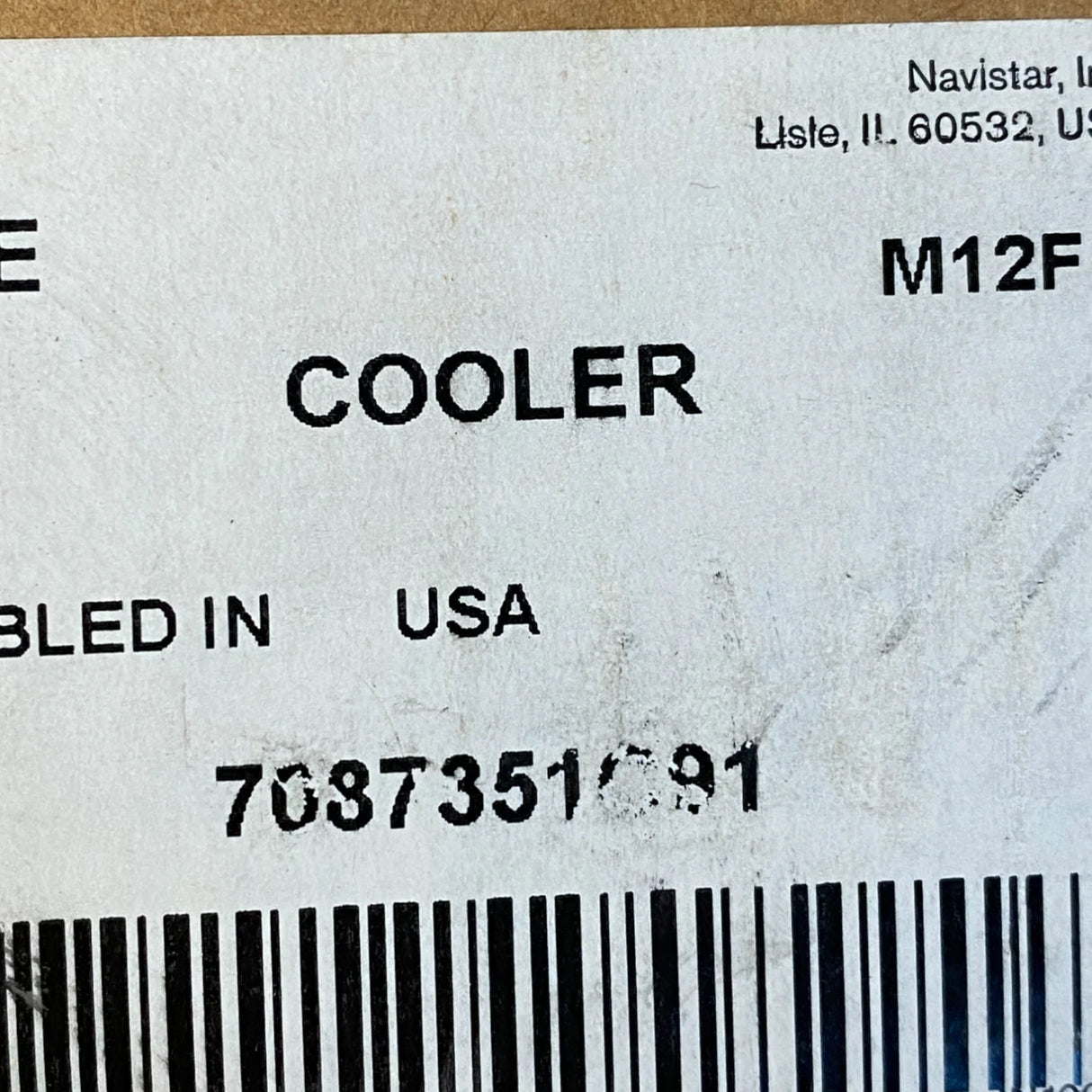 7087351C91 Genuine International Oil Cooler Module - Truck To Trailer