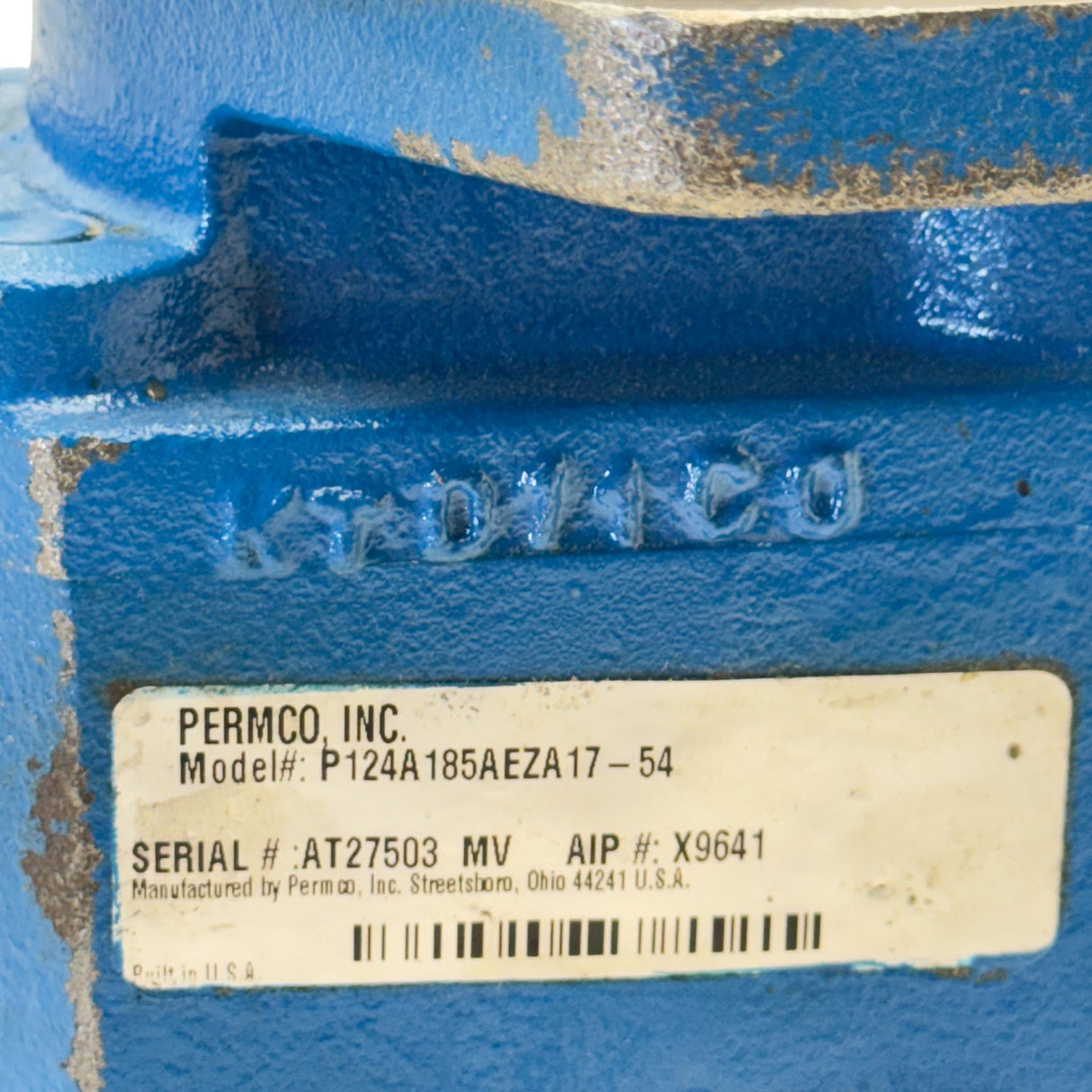 P124A185AEZA1754 Genuine Permco Gear Pump