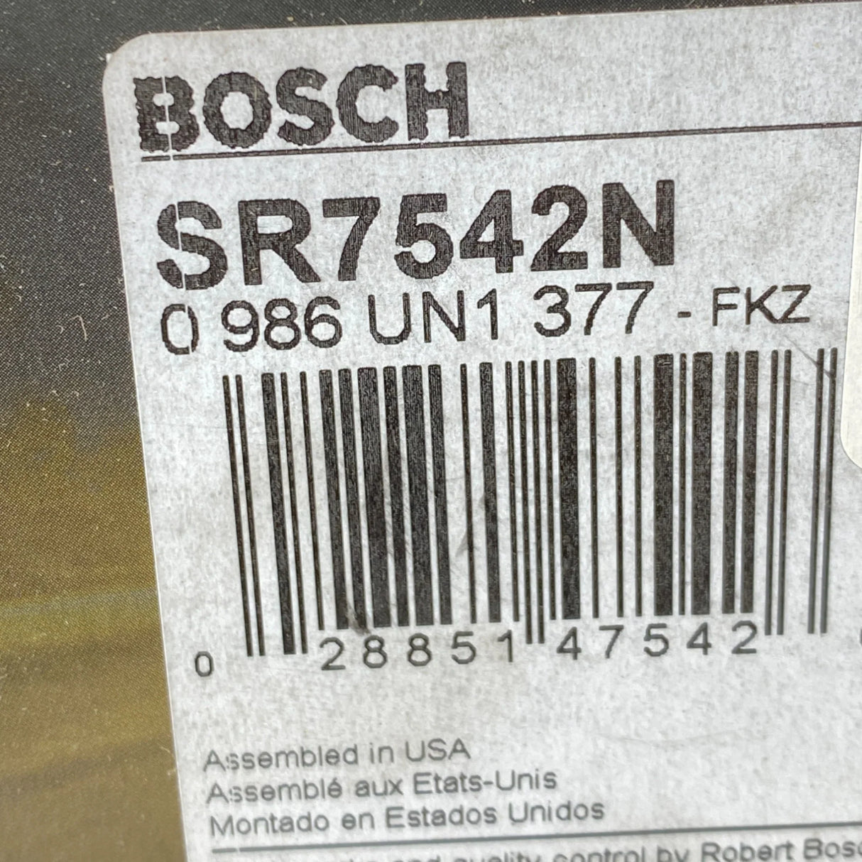 SR7542N Genuine Bosch Starter Motor - Truck To Trailer
