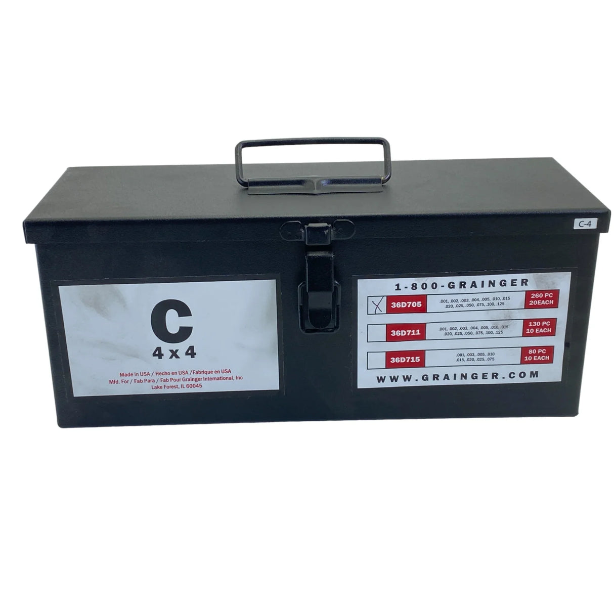 36D705 Grainger Approved Stainless Steel Slotted Shim Assortment - Truck To Trailer