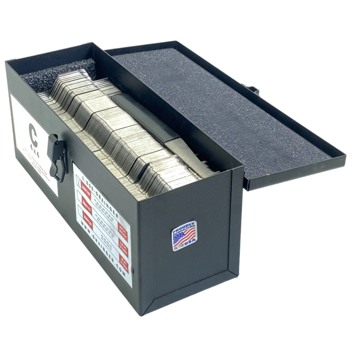 36D705 Grainger Approved Stainless Steel Slotted Shim Assortment - Truck To Trailer