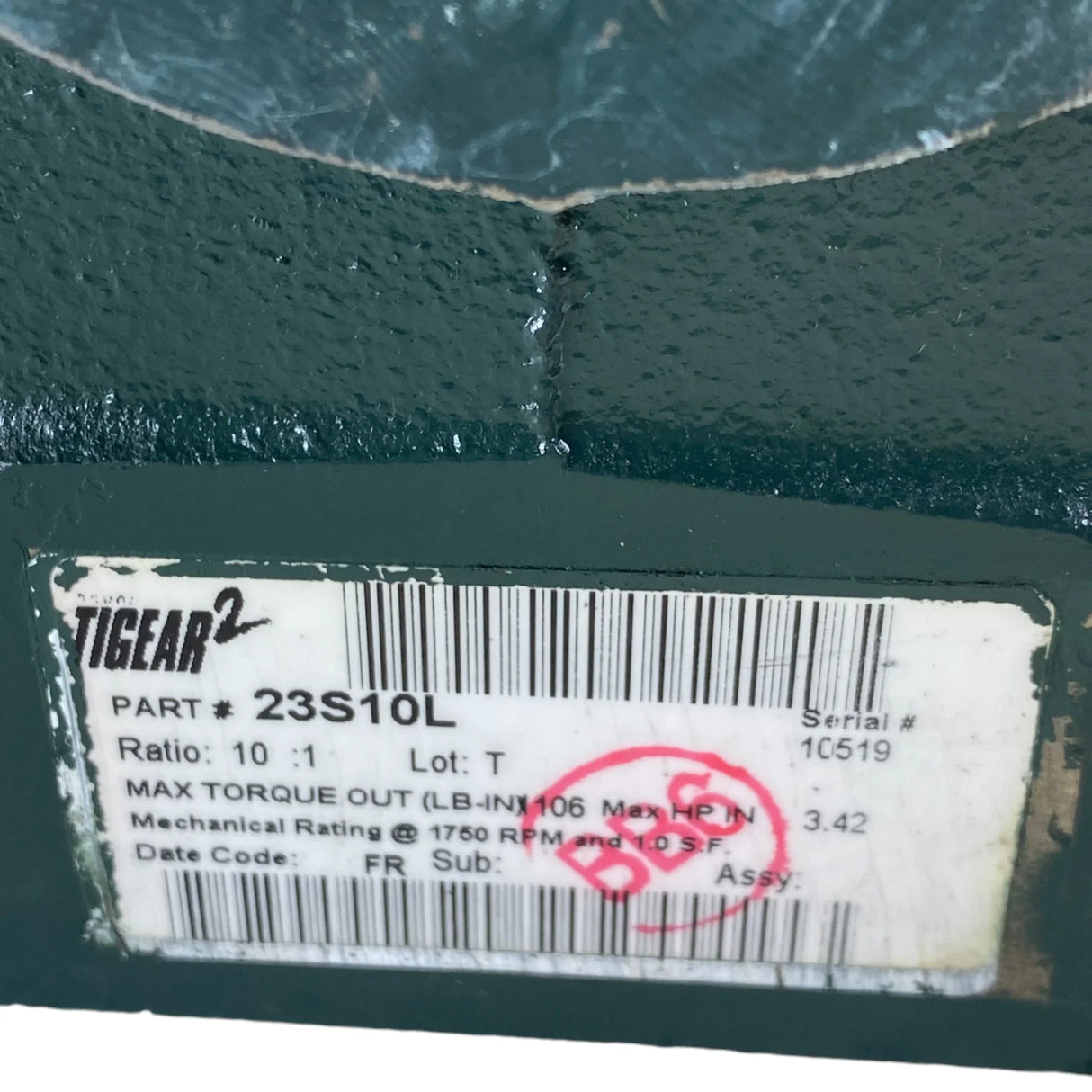 23S10L Dodge Tigear-2 Gear Reducer - Truck To Trailer