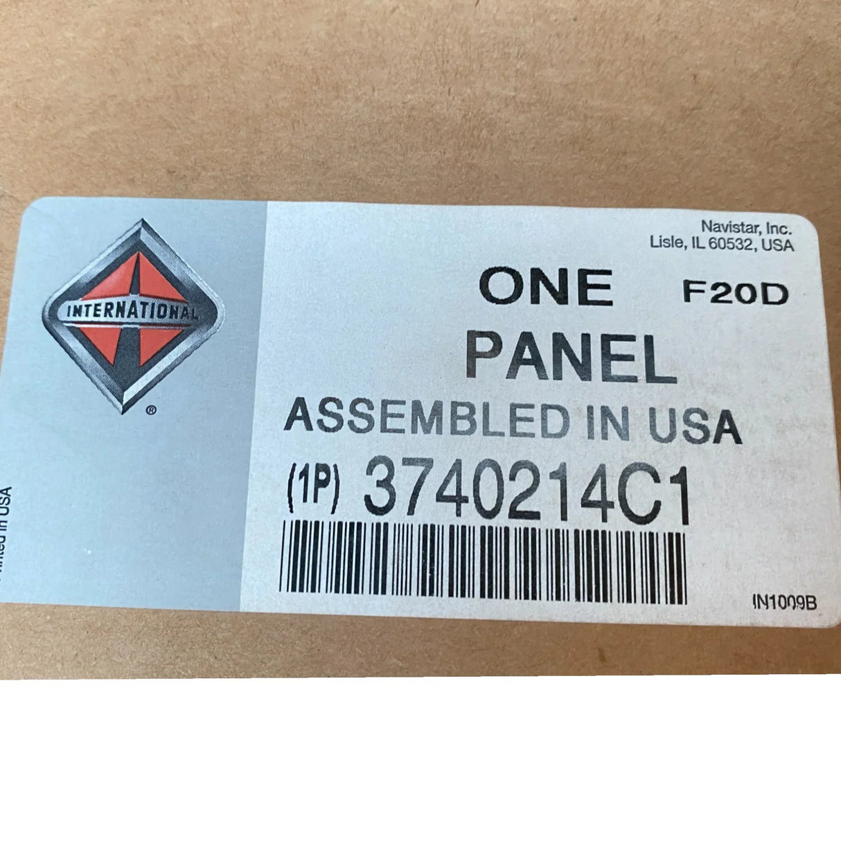 3740214C2 Genuine International Sleeper Skirt L Long Panel Assembly - Truck To Trailer