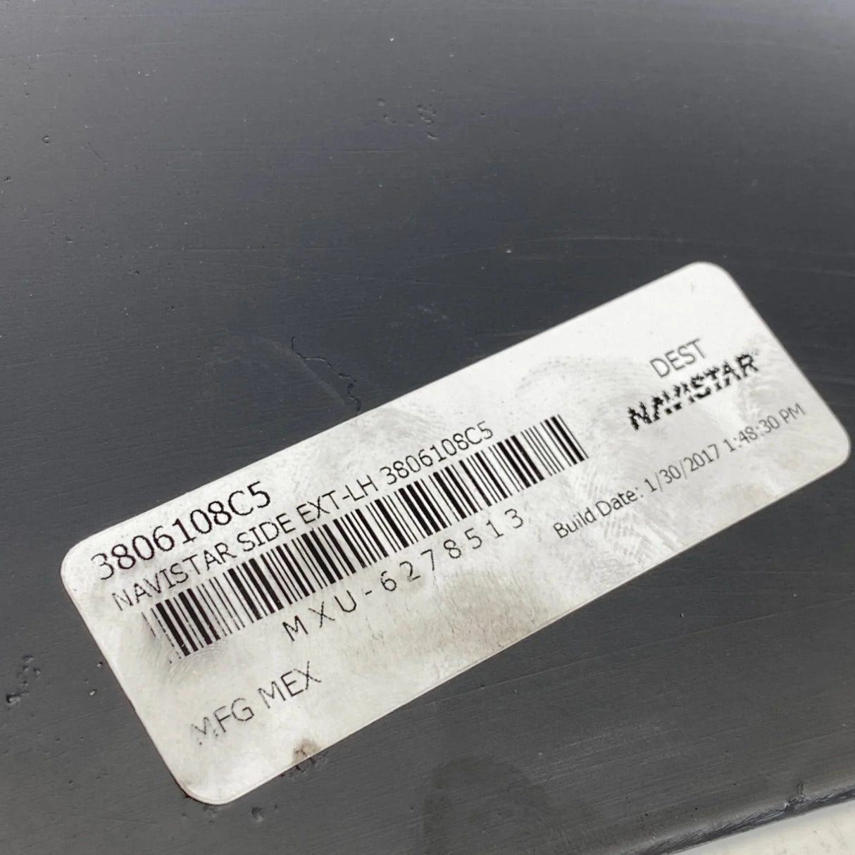 3806109C3 Genuine International Right Side Roof Extender Panel - Truck To Trailer