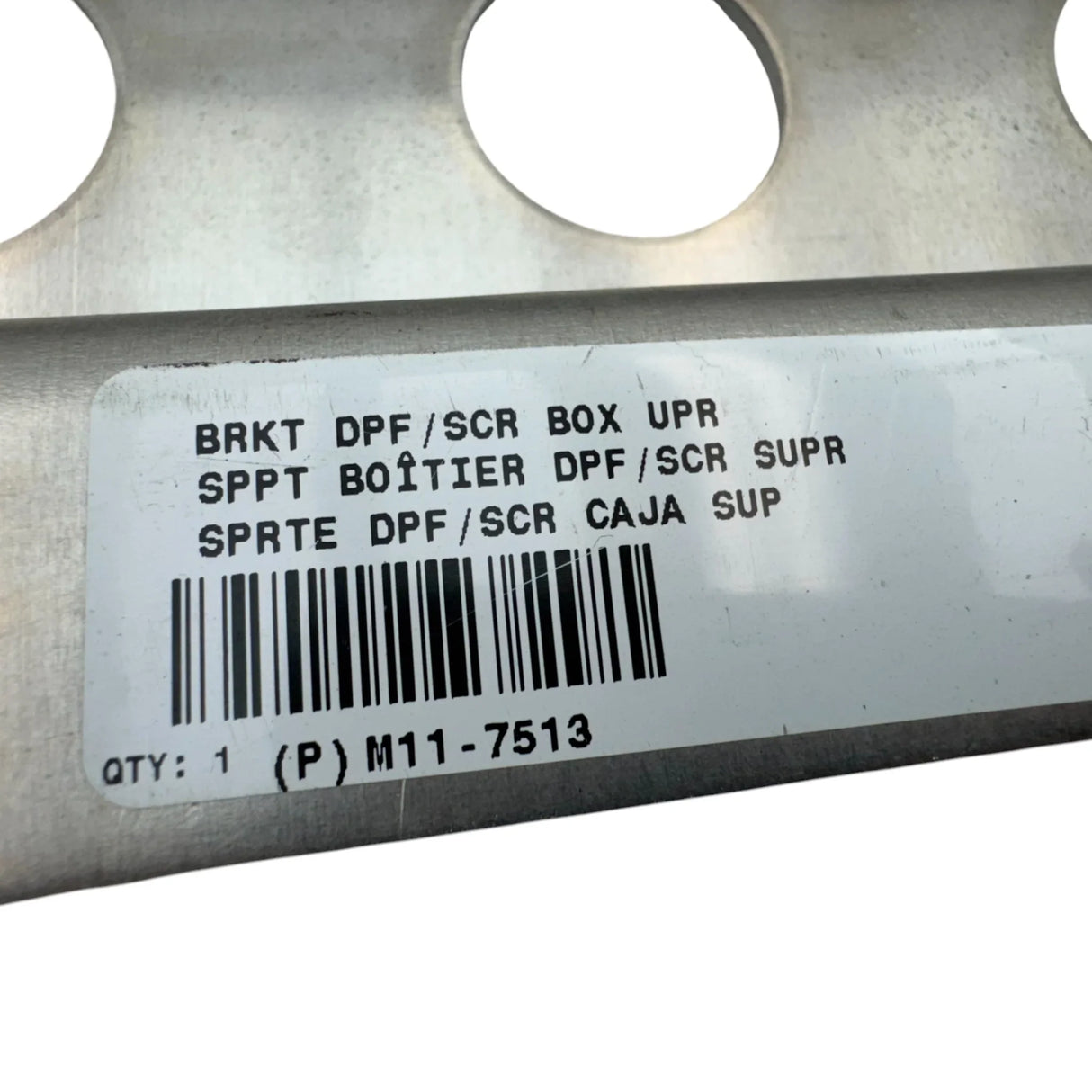 M11-7513 Genuine Peterbilt DPF/SCR Box Upper Bracket - Truck To Trailer