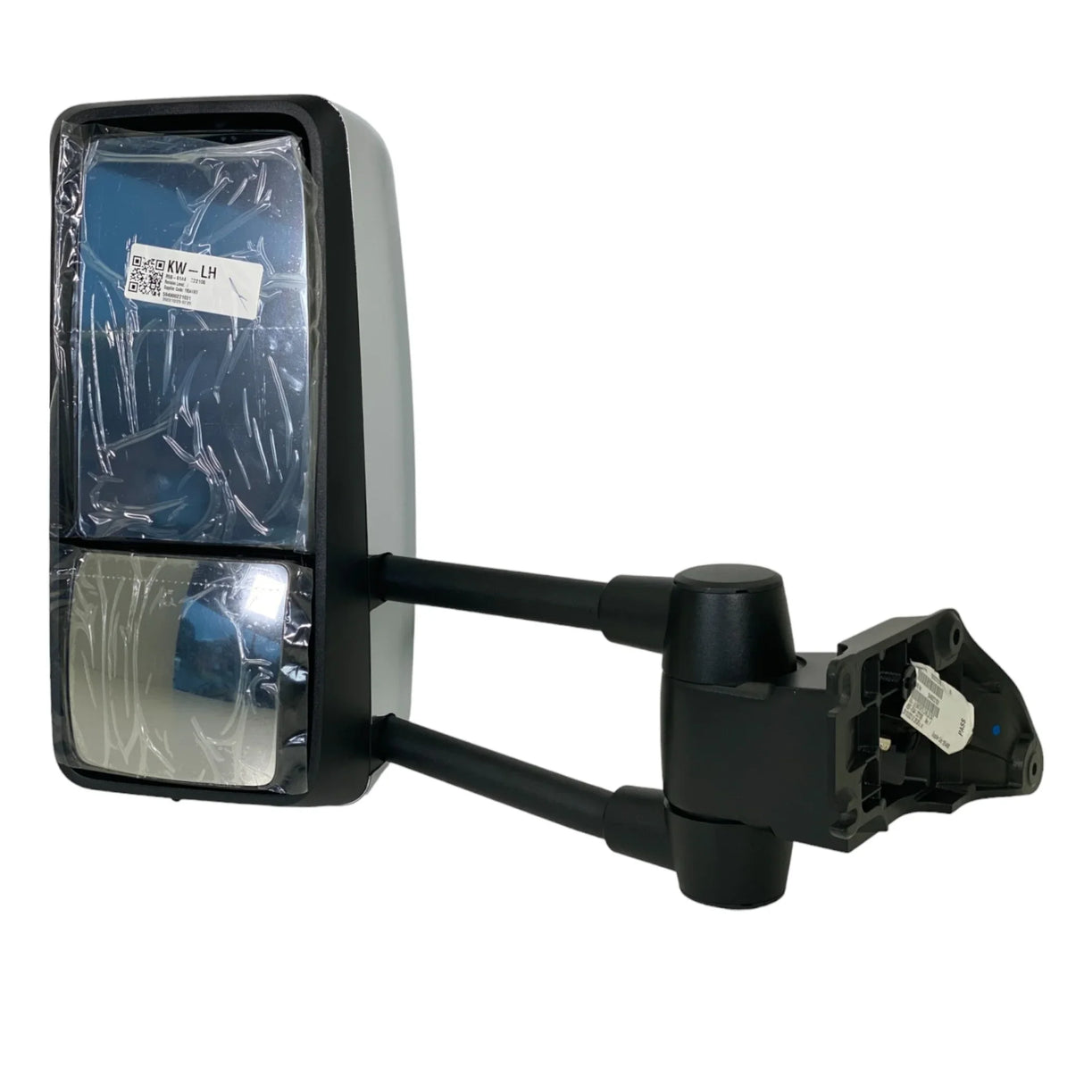 R59-6144-222100 Genuine Kenworth Left Side Chrome Mirror Assembly - Truck To Trailer