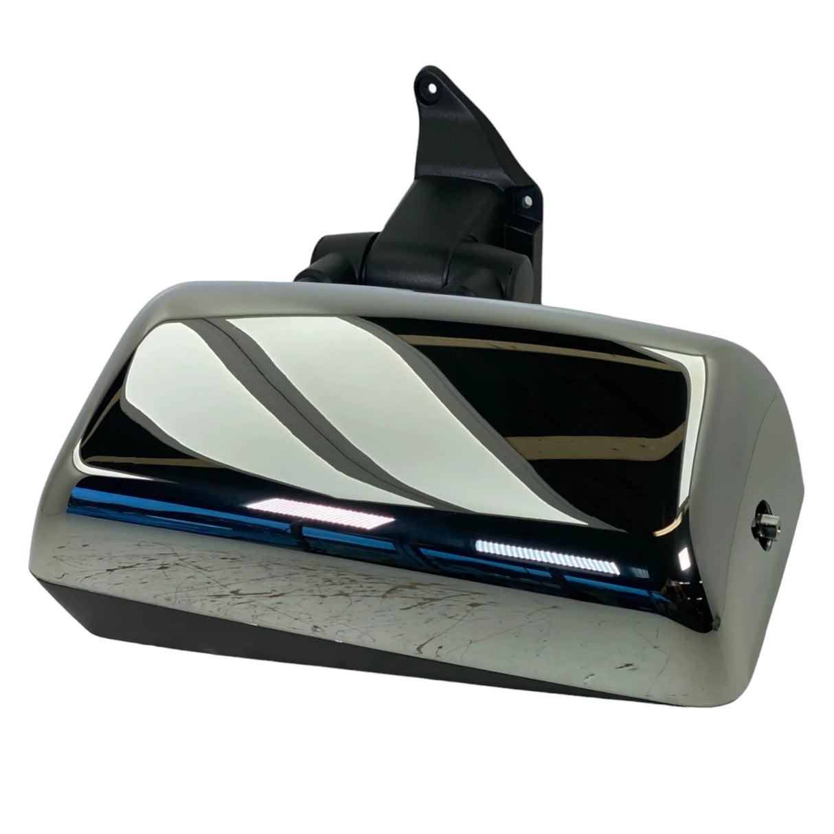 R59-6144-222100 Genuine Kenworth Left Side Chrome Mirror Assembly - Truck To Trailer