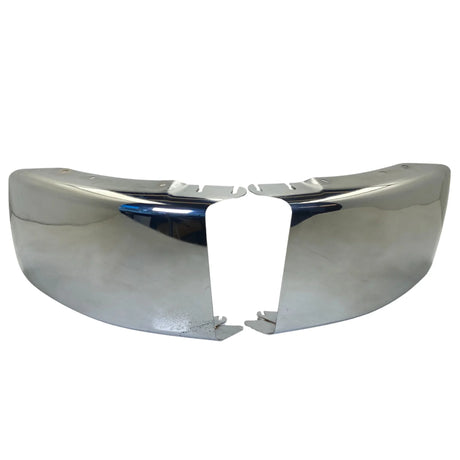 FR-115A L FR-115A R Freightliner Chrome Front Bumper Left & Right Side Corner - Truck To Trailer