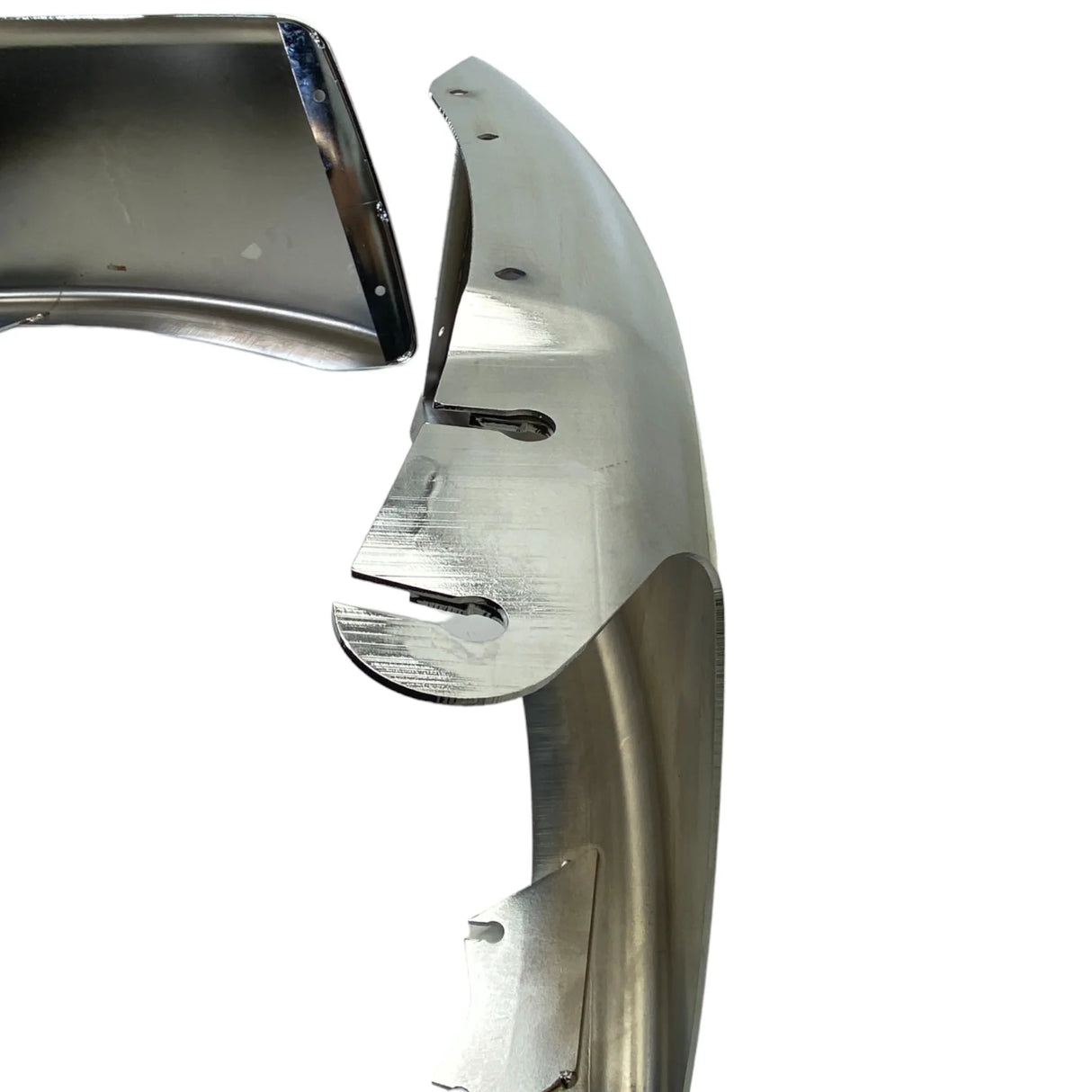 FR-115A L FR-115A R Freightliner Chrome Front Bumper Left & Right Side Corner - Truck To Trailer