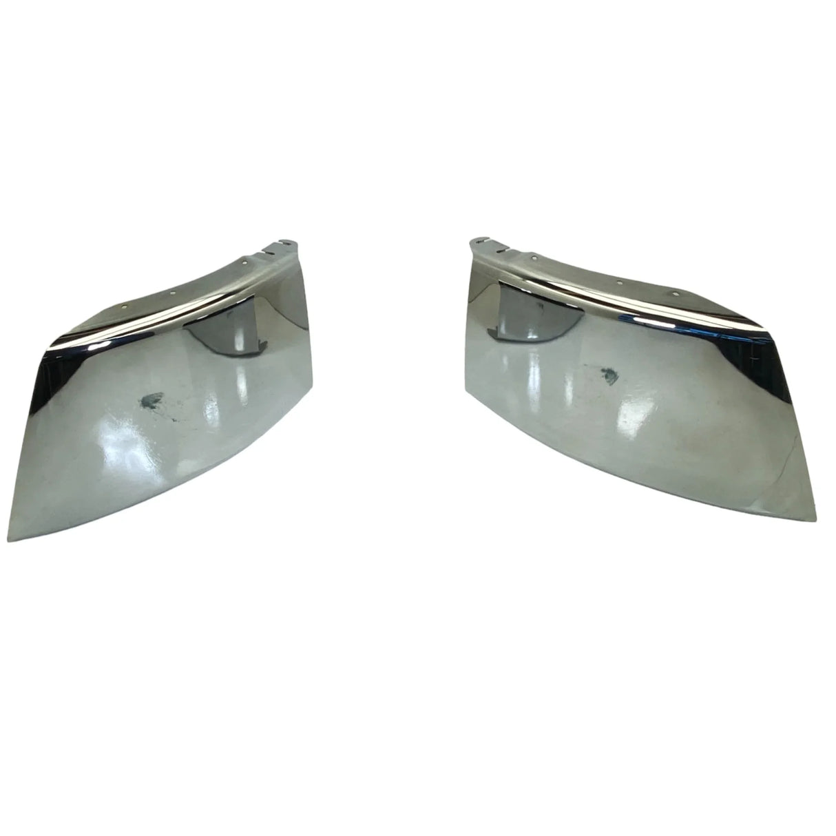 FR-115A L FR-115A R Freightliner Chrome Front Bumper Left & Right Side Corner - Truck To Trailer