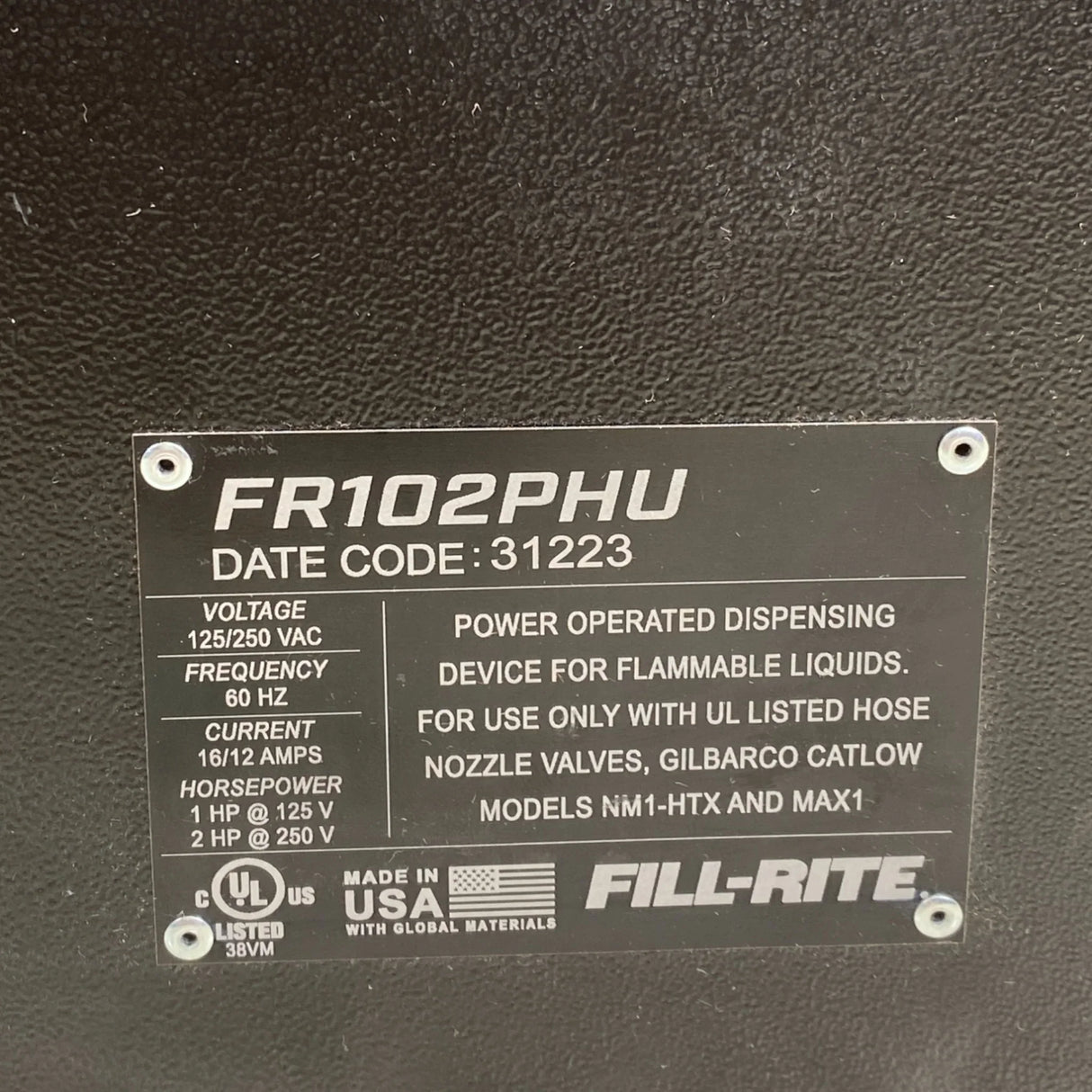 FR102PHU Fill-Rite Remote Pedestal Head Unit - Truck To Trailer