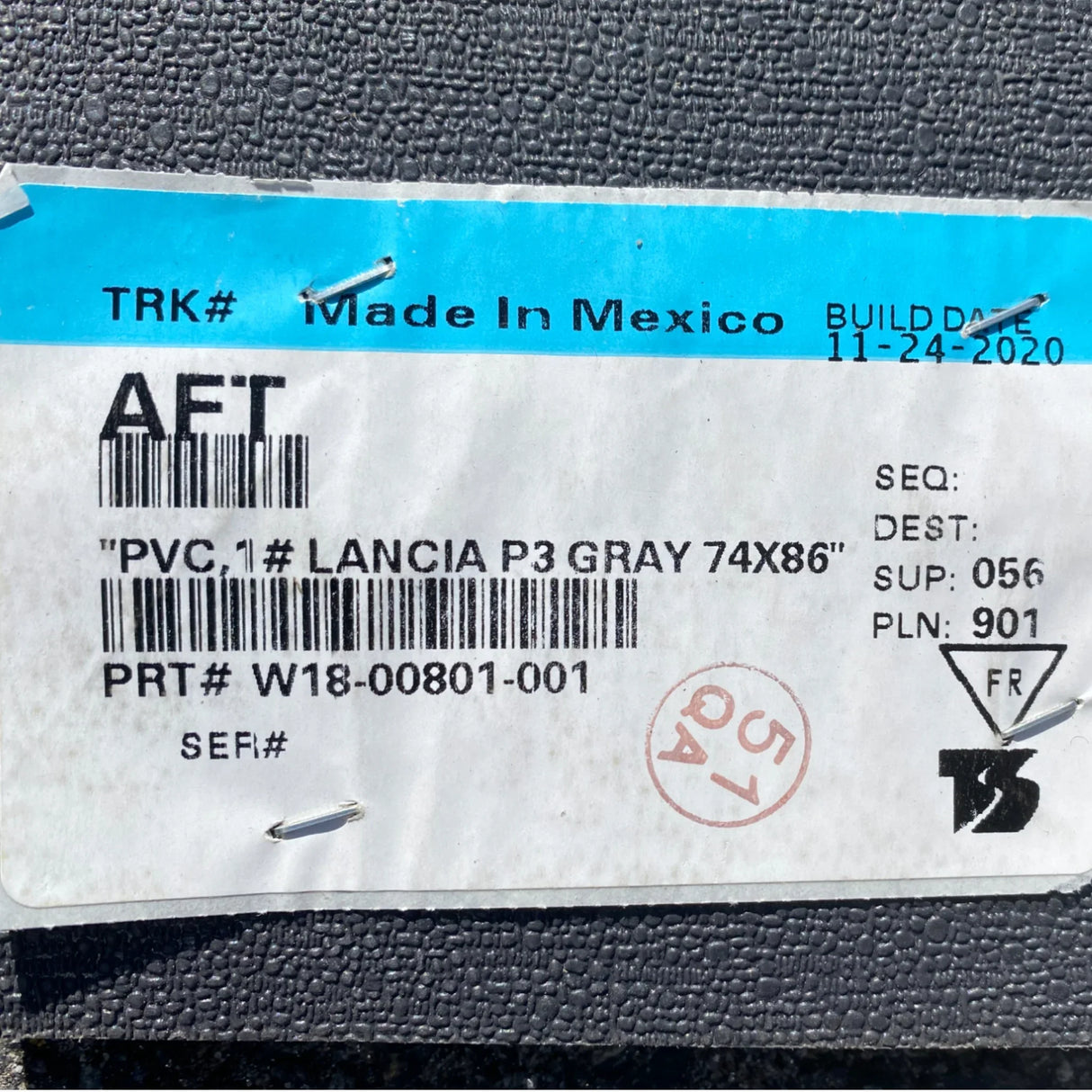 W18-00801-001 Genuine Freightliner Floor Cover - Truck To Trailer