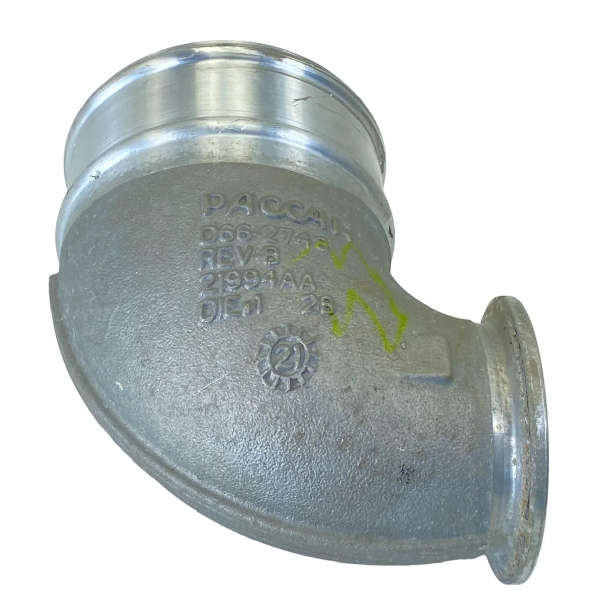 D662748 Genuine Paccar CAC Hot Elbow Pipe - Truck To Trailer