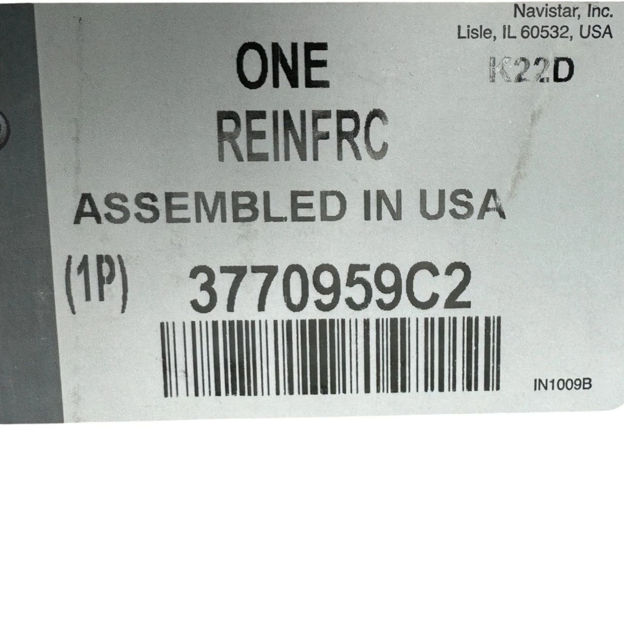 3770959C2 Genuine International Inner Panel Reinforcement - Truck To Trailer