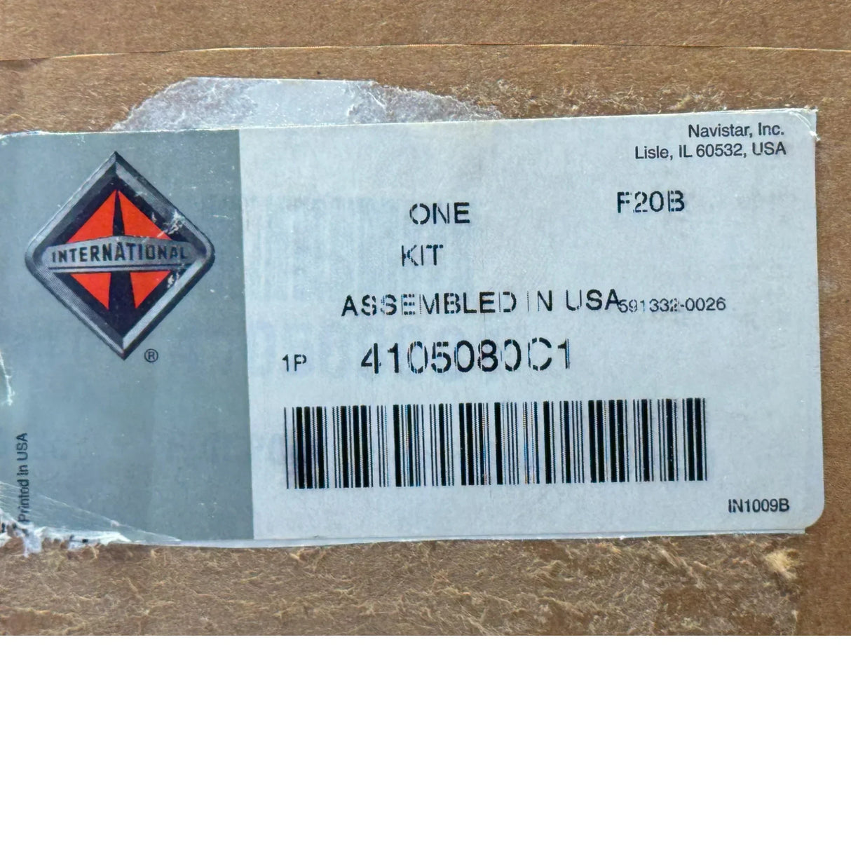 2009198C91 Genuine International Rear Quarter Fender Kit - Truck To Trailer