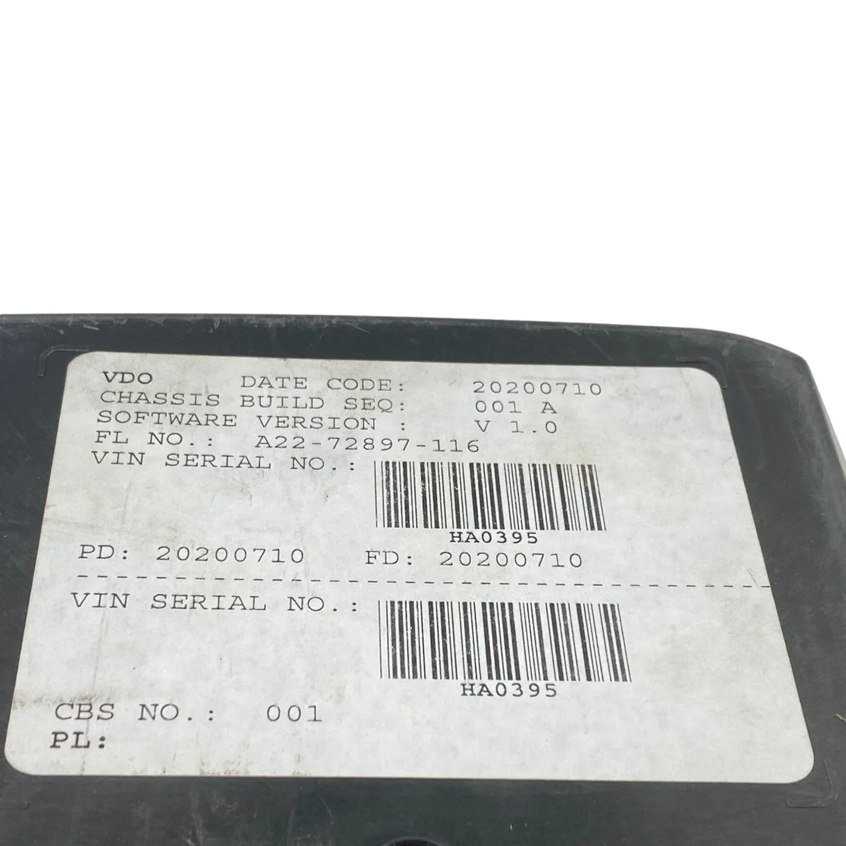 A2272897116 Genuine Freightliner Instrument Cluster Assembly - Truck To Trailer