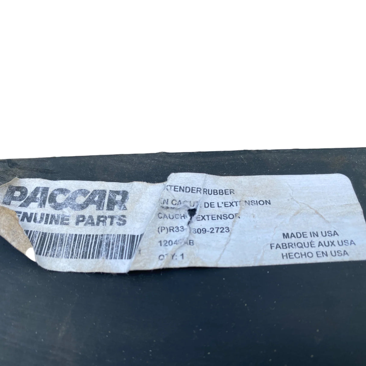 R33-1309-2723 Genuine Kenworth Extender Rubber - Truck To Trailer